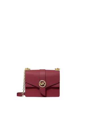( PREORDER ) Michael Kors Greenwich Small Crossbody Bag In Deep Red 32S1GGRC0L