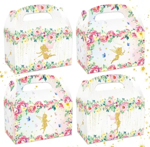 12 PCS Fairy Party Favors Boxes Fairy Mushroom Party Boxes Wild Mushrooms Party Supplies Fairy House Party Favors Boxes Bags