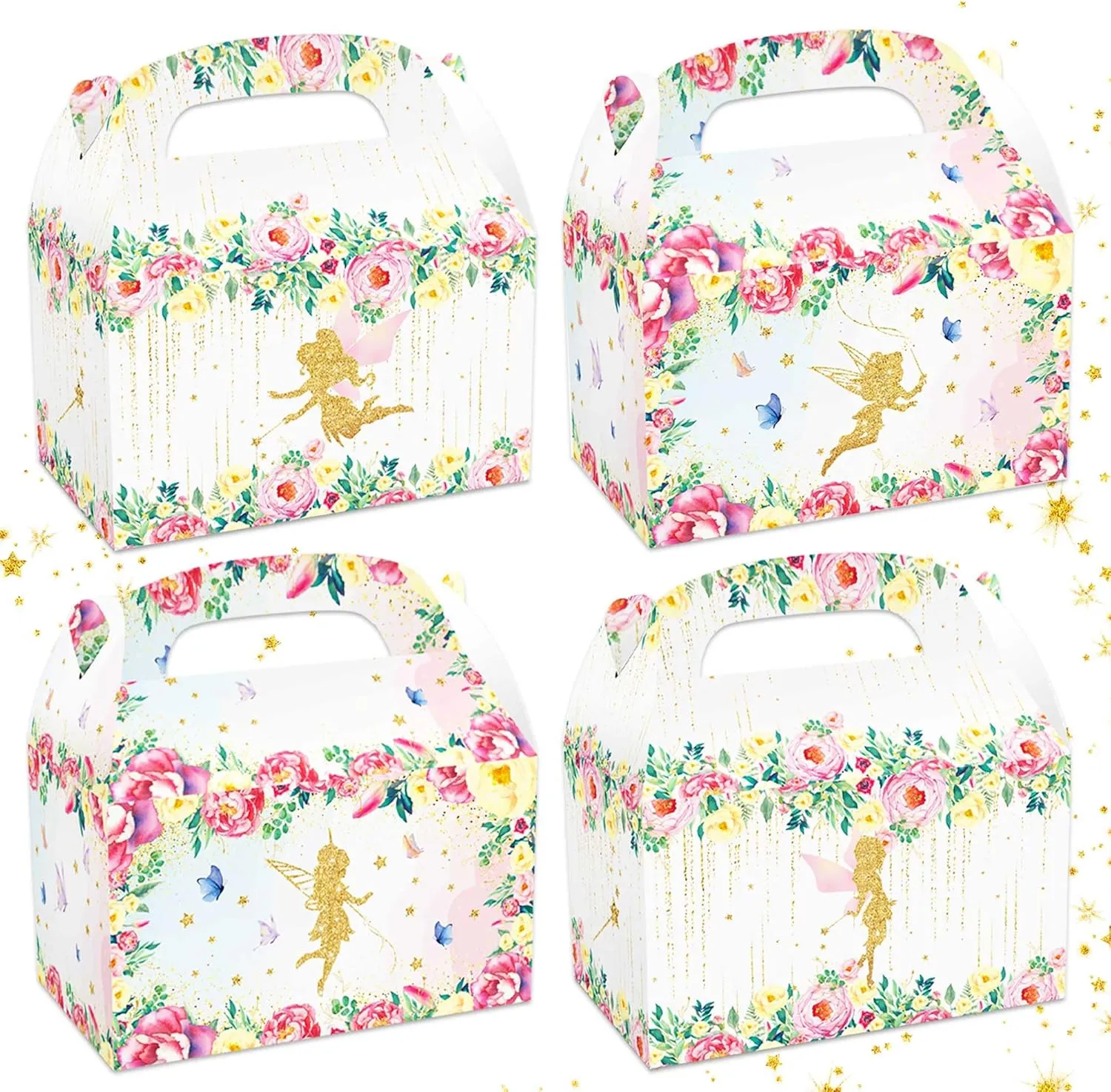 12 PCS Fairy Party Favors Boxes Fairy Mushroom Party Boxes Wild Mushrooms Party Supplies Fairy House Party Favors Boxes Bags