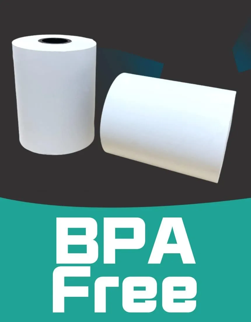 2 1/4" x 85' Thermal Receipt Paper 50 Rolls Printer Rolls 2.25 inch x 85 ft Compatible with Clover Mini Mobile Square POS System Credit Card Machine Calculators (50 Rolls)