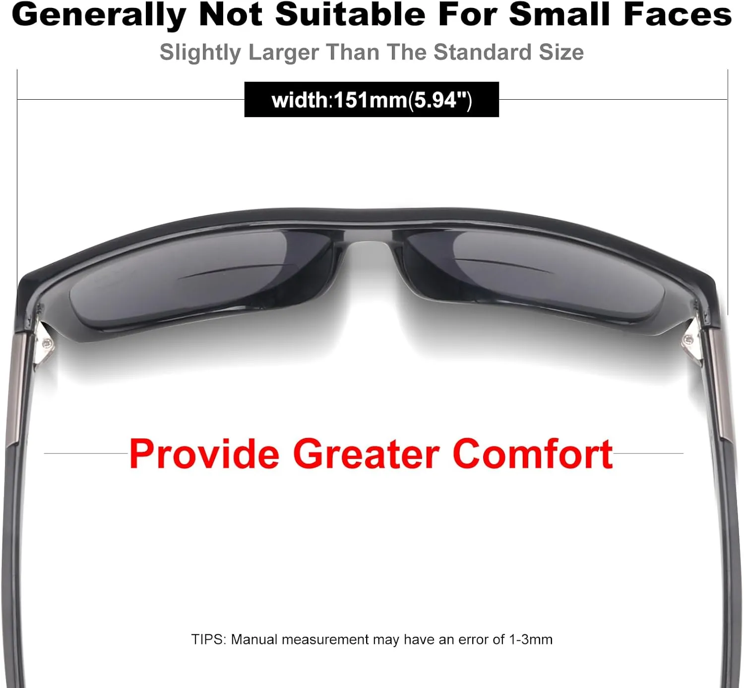 2 Pack Excellent Bifocal Sunglasses for Men Women Durable TR90 Classic Wide Frame Design Sun Readers, UV400 Outdoor Reading Sunglasses for Driving/Fishing/Golf (Black & Grey,  1.25)