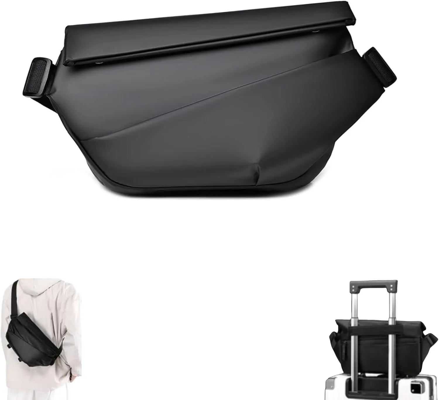 2025 New Multifunction Stylish Crossbody Bag for Women Men, shoulder bag, Magnetic gym bag, Magnetic crossbody bag Obsidian Sling Bag, waterproof sling bag, Travel, Daily Use, Cycling, Hiking