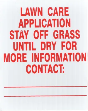 25x Gemplers IL4X5PK Illinois State Pesticide Application Signs – Tough Weatherproof Outdoor Screen-Printed Plastic Legend Boards plus 16” PVC Stakes – USA Made