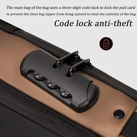 2PCS Carbon Fiber Streamline Anti-Theft Sling Bag, USB Charging Sport Sling Anti-Theft Shoulder Bag (D,M)