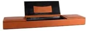 3 Compartment Desk Organizer in Chestnut Correspondent