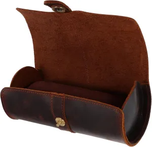 3-slot Mechanical Watch Case Roll Box for Men Women Travel Watch Organizer Holder Leather Watch Storage