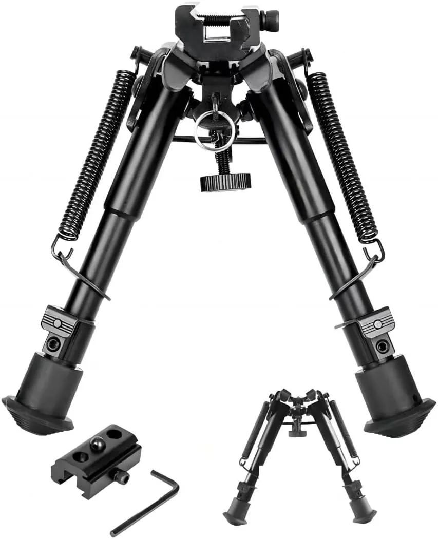 6-9 inch Tactics Butterfly Clip Foot Bracket/ 6-inch Spring Foot Bracket/Metal Foot can Retractable Foot Bracket with 20 mm Picatinny Install Connector