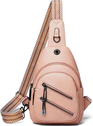 7L Sling Bag For Women Men Crossbody Shoulder Tote Blet Bags Backpack Fanny Pack Travel Purse Faux Leather