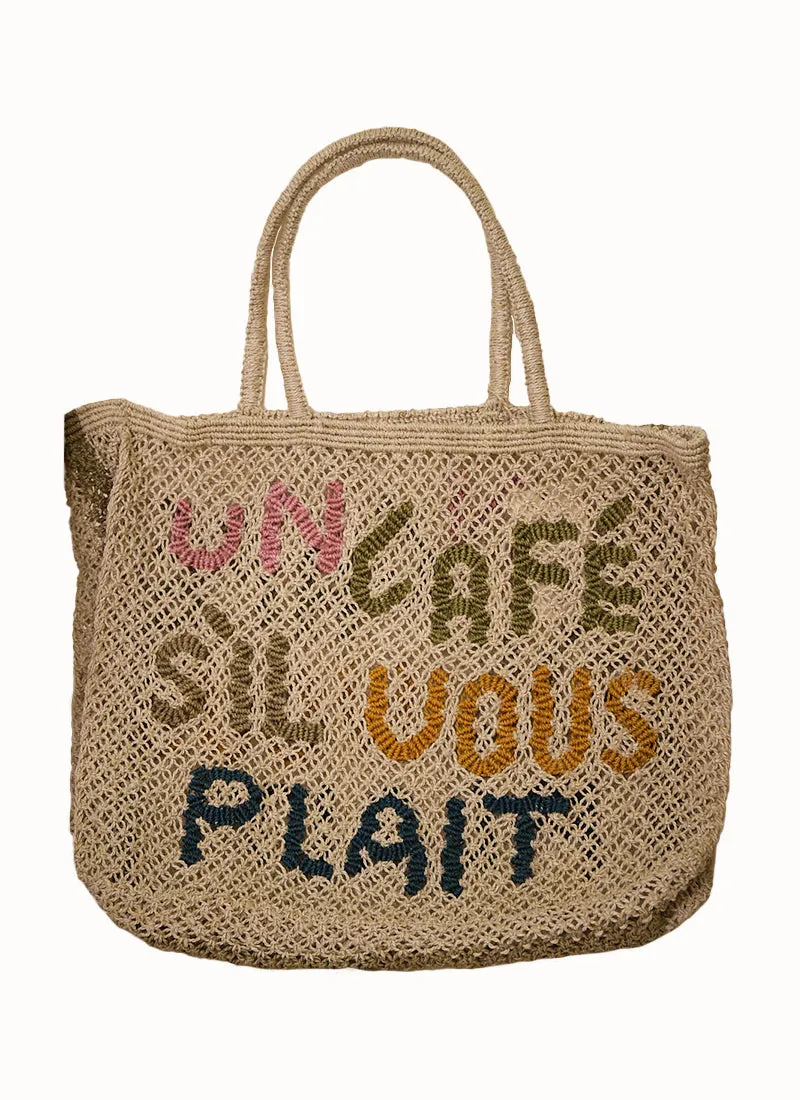 A Coffee Please Large Tote