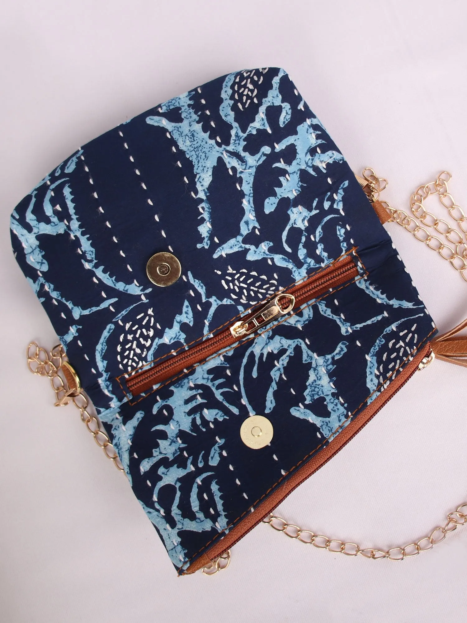 ABSTRACT FLOWERS PURSE & SLING