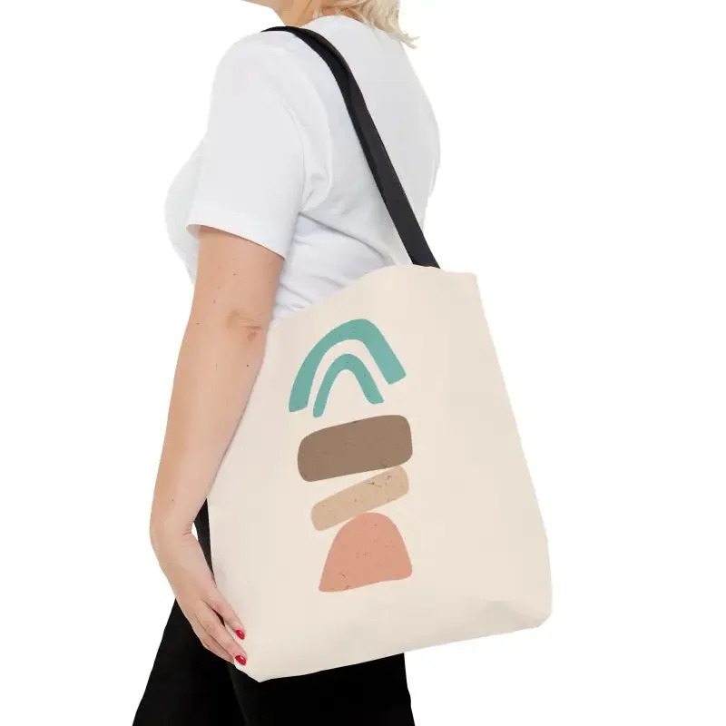 Abstract Landscape Tote Bag for Trendy Fashion