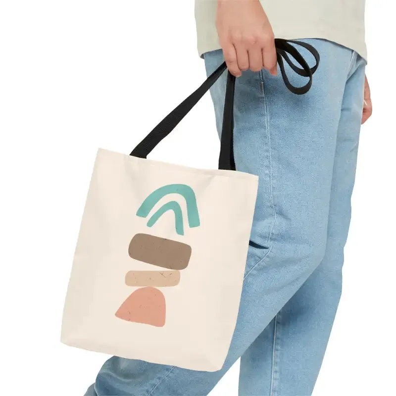 Abstract Landscape Tote Bag for Trendy Fashion