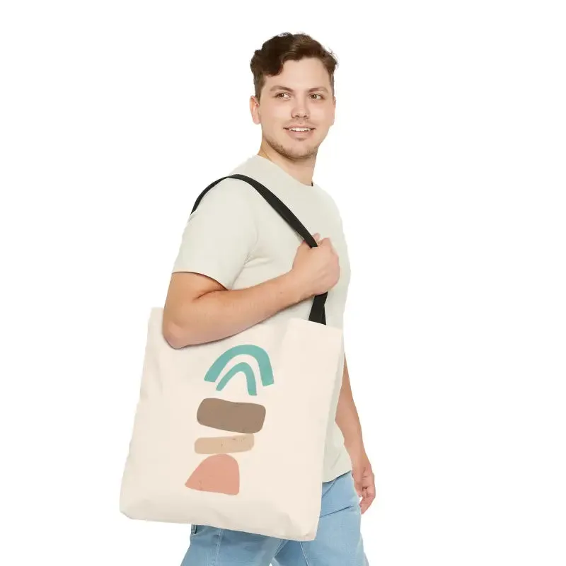 Abstract Landscape Tote Bag for Trendy Fashion