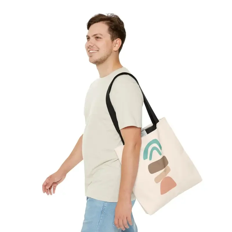 Abstract Landscape Tote Bag for Trendy Fashion