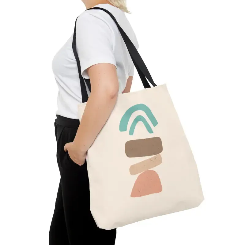 Abstract Landscape Tote Bag for Trendy Fashion