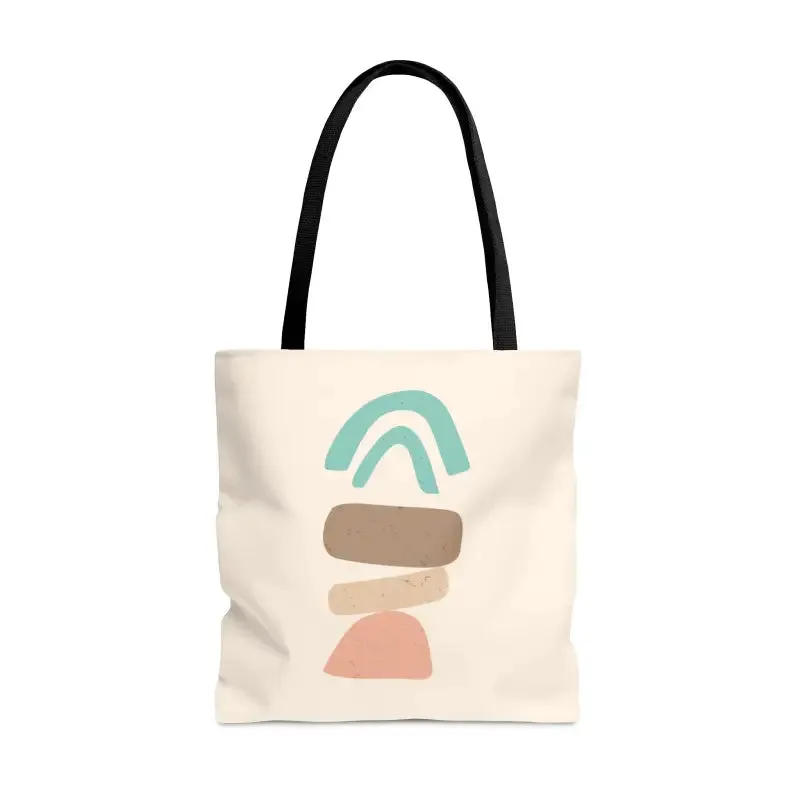 Abstract Landscape Tote Bag for Trendy Fashion
