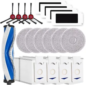 Accessories ，Compatible for ECOVACS，Compatible for DEEBOT， T30 Pro Omni / T30 Omni Robot Vacuum Cleaner, Main Brush, Dust Bags,Cloths, Filters