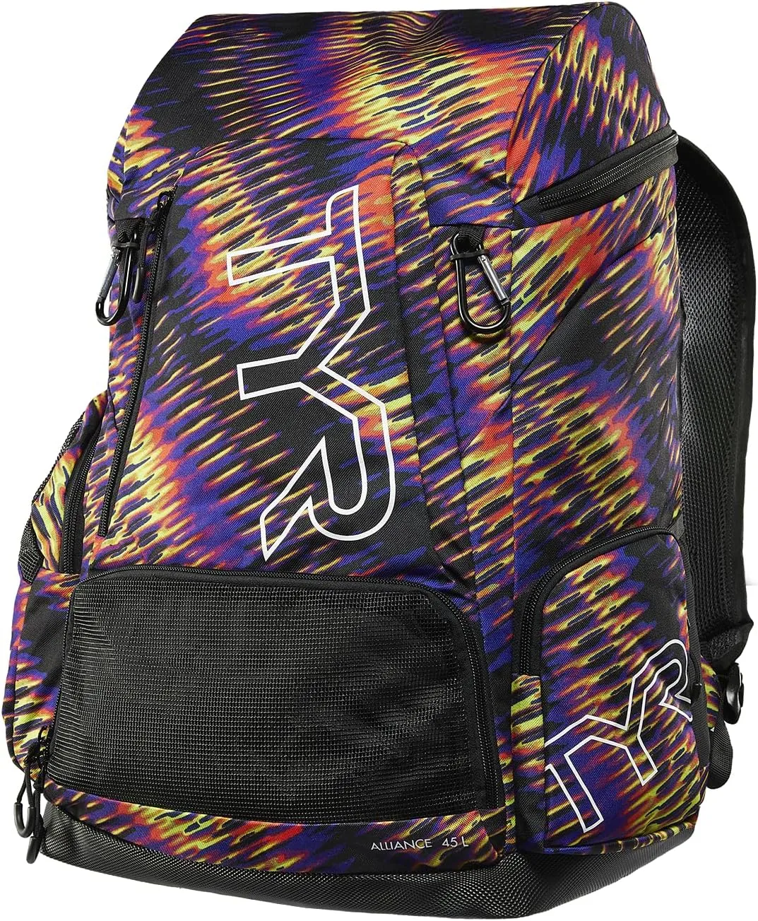 Alliance Backpack, 45L Capacity, Wet and Dry Compartments, Team Colors, Purple/Multi, 45 Liter