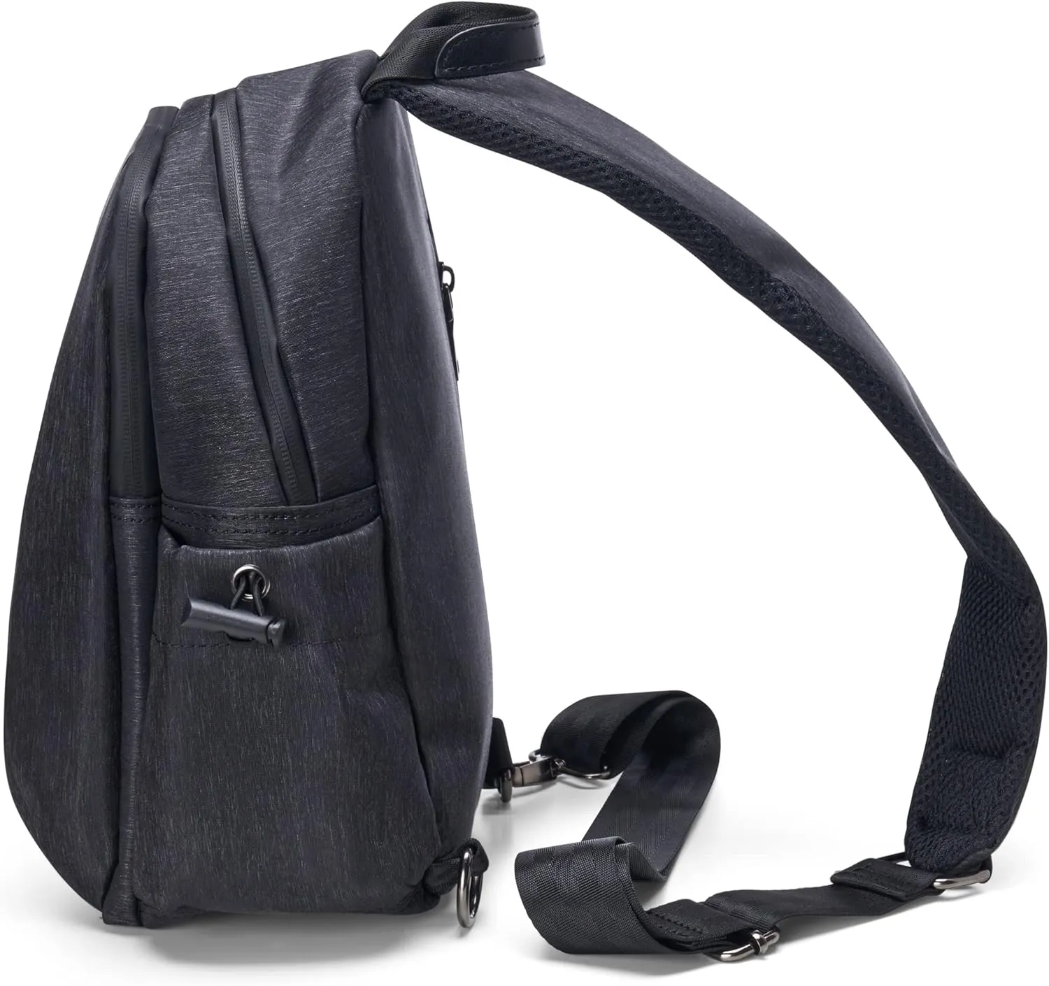 Alpine Swiss Sling Bag Crossbody Backpack Chest Pack Casual Day Bag Shoulder Bag Black