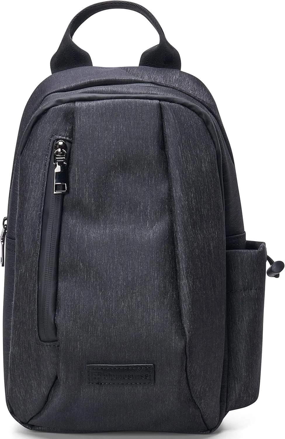 Alpine Swiss Sling Bag Crossbody Backpack Chest Pack Casual Day Bag Shoulder Bag Black