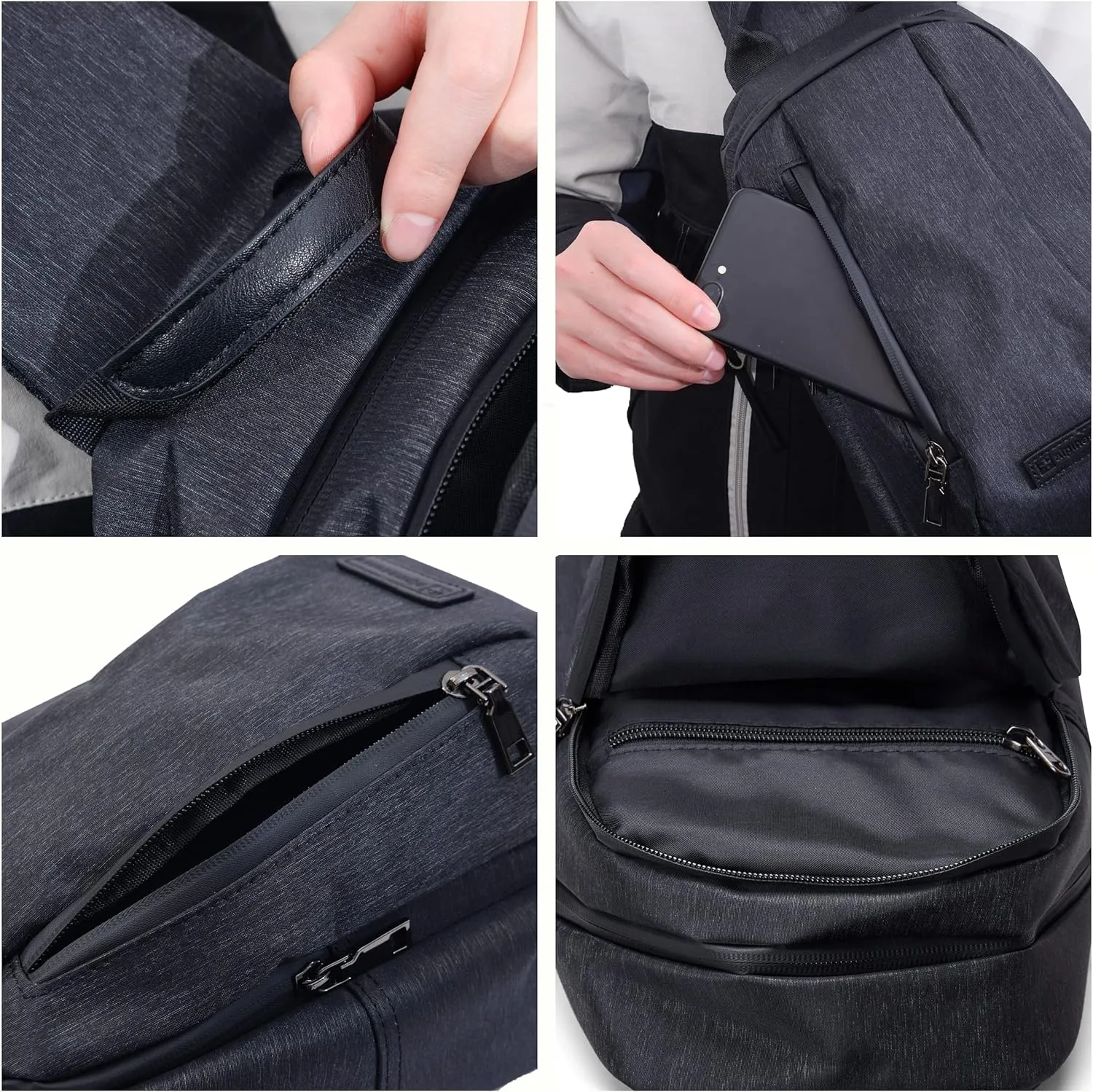 Alpine Swiss Sling Bag Crossbody Backpack Chest Pack Casual Day Bag Shoulder Bag Black