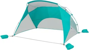 Aluminum Sun Shelter Beach Tent 8x6 with UPF 50 UV Coating – Pergola Style Canopy Privacy Changing Room for Outdoor, Camping, Picnic