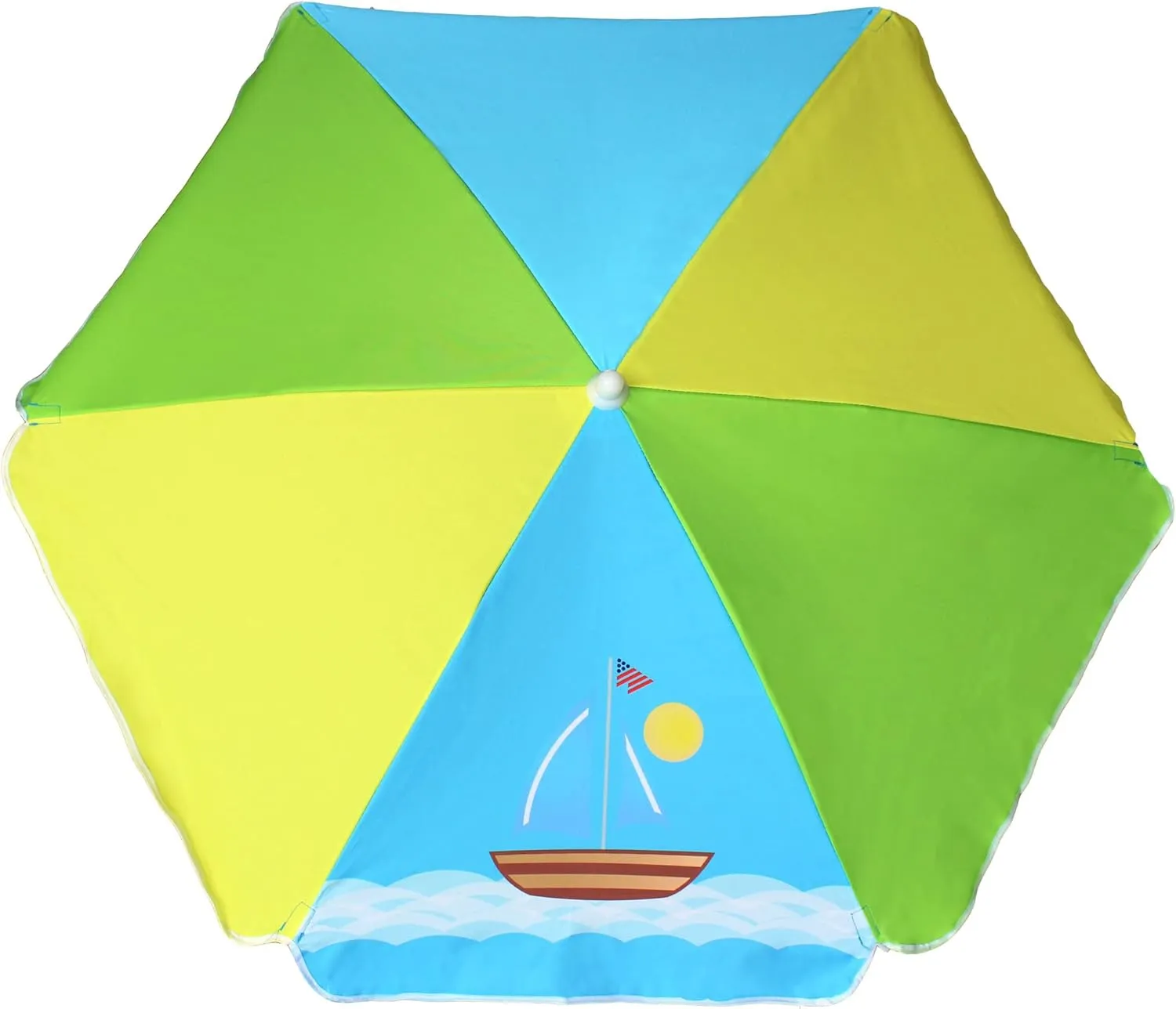 AMMSUN 47 Inch Seaside Beach Umbrella for Sand and Water Table - Kids Durable Umbrellas for children Beach Camping Garden Outdoor Play Shade