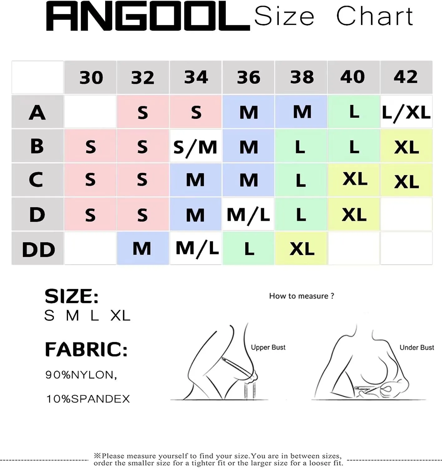 ANGOOL Strapless Comfort Wireless Bra with Slip Silicone Bandeau Bralette Tube Top