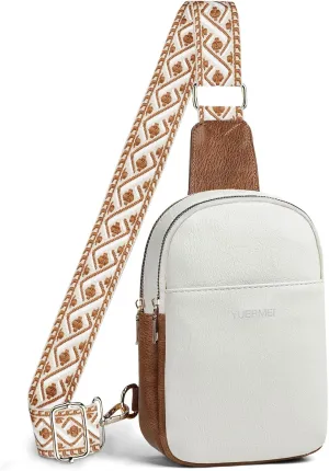 Anti Theft Crossbody Sling Bag for Women Trendy, Small Vegan Leather Cross body Fanny Chest Bag for Traveling