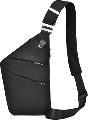 Anti Theft Travel Bag,Sling Bag, Anti-Theft Bag,Slim Sling Bag,Hiking Shoulder Bags for women men (For left-handed people)