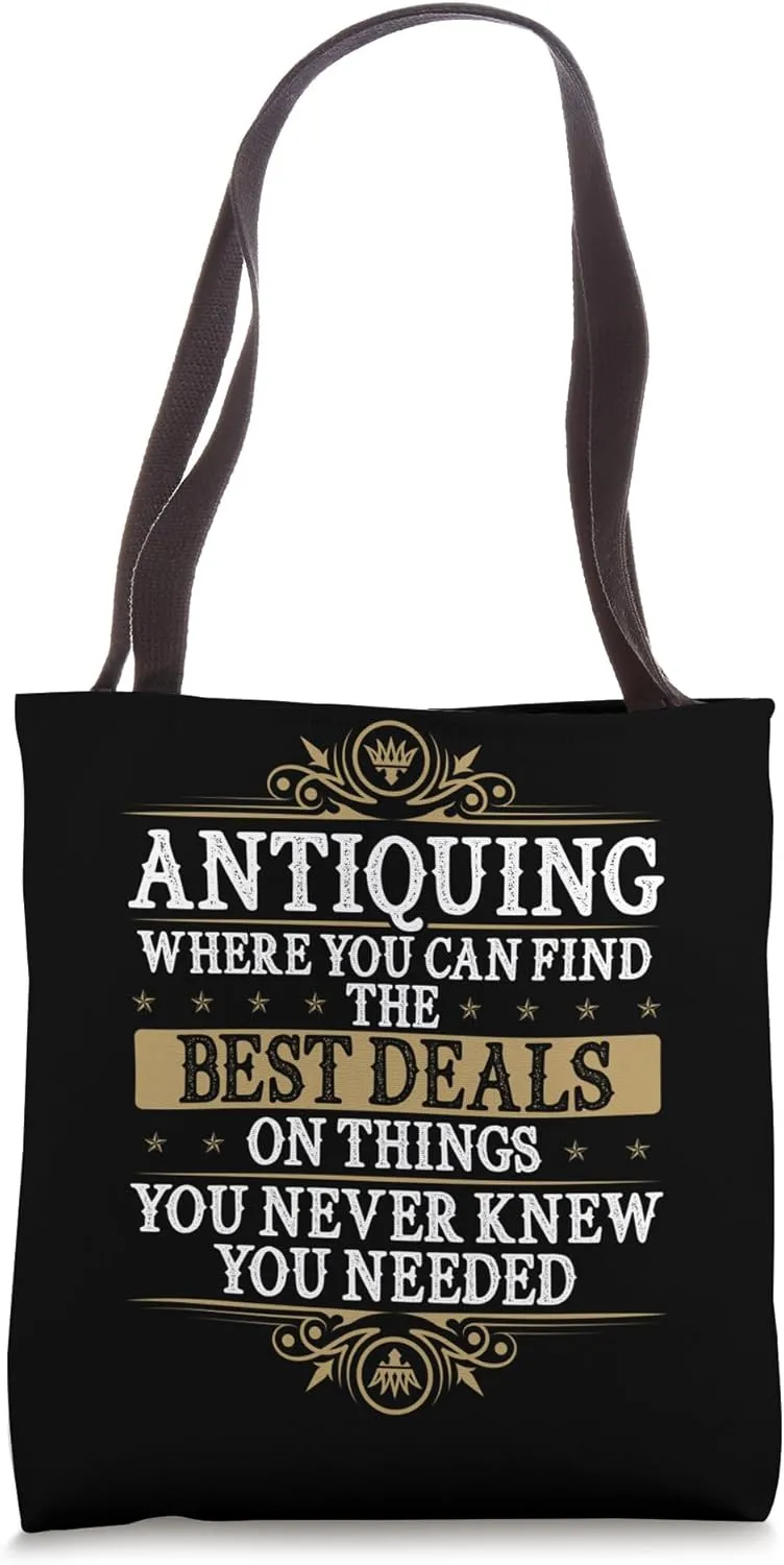 Antiquing Enthusiast Vintage Design Antiquing Lover Dad Mom Tote Bag