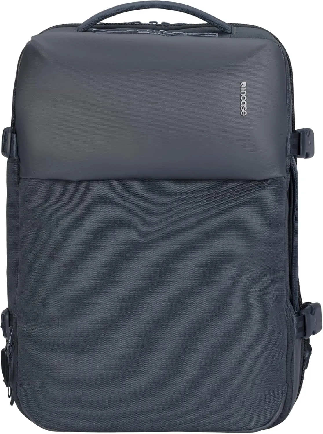 A.R.C. Travel Pack - ReSpun 100% Recycled Polyester, 38L Backpack, RFID-Blocking, Shoe Compartment, Expansion Zipper, Ergonomic Straps, Laptop Compartment for 16” PC/Mac, Travel Pass Through - Navy