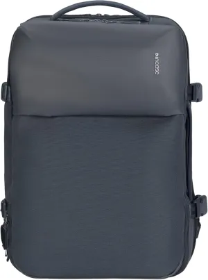A.R.C. Travel Pack - ReSpun 100% Recycled Polyester, 38L Backpack, RFID-Blocking, Shoe Compartment, Expansion Zipper, Ergonomic Straps, Laptop Compartment for 16” PC/Mac, Travel Pass Through - Navy