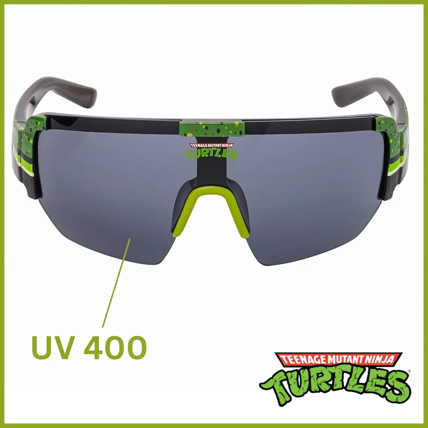 ARKAID Teenage Mutant Ninja Turtle Child Sunglasses | TMNT Shades for Kids | UV 400 | One Size Fits Most Kids