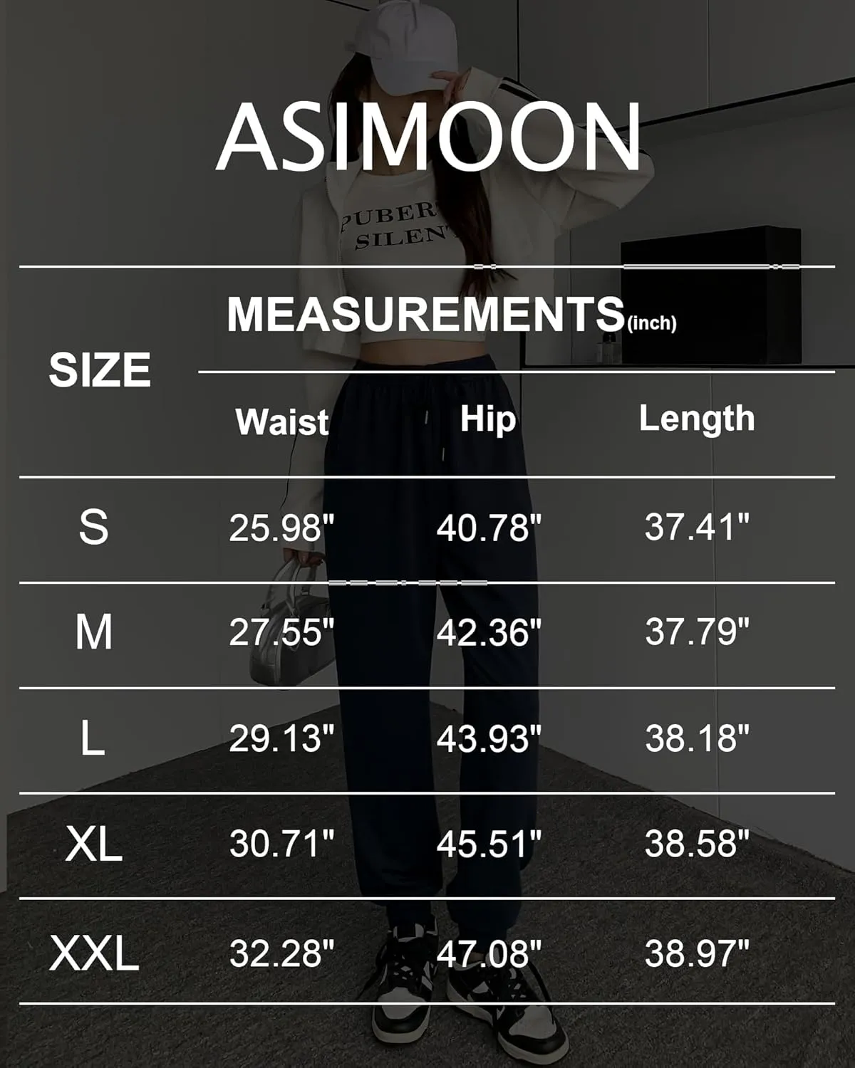 ASIMOON Womens Sweatpants with Pockets Loose Drawstring Joggers Pants Workout Casual Comfy Lounge Pants