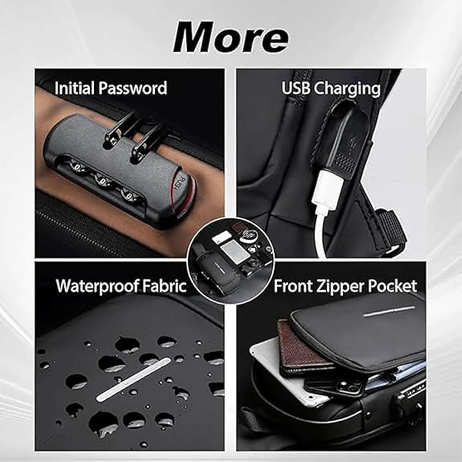 Auricz Bag, New Carbon Fiber Streamline Anti-Theft Sling Bag, Sports Crossbody Waterproof Anti-Theft Shoulder Bag