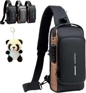 Auricz Bag, New Carbon Fiber Streamline Anti-Theft Sling Bag, Sports Crossbody Waterproof Anti-Theft Shoulder Bag