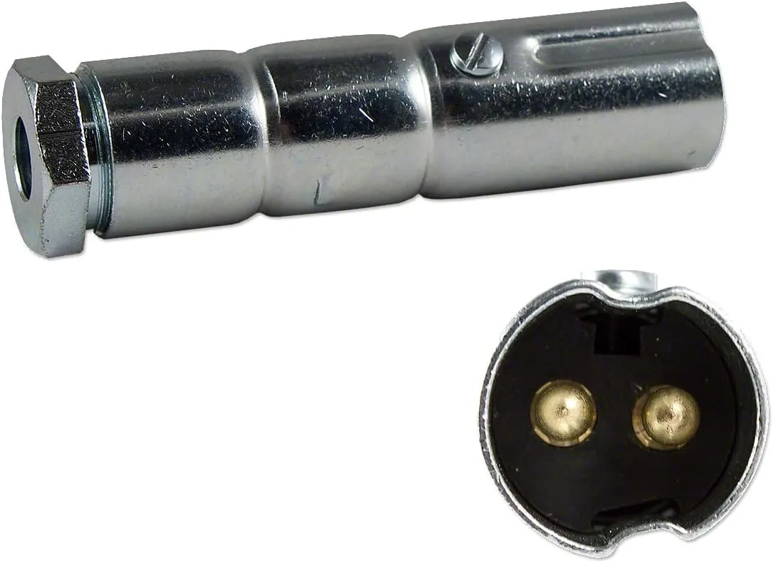 Auxiliary Male 2-Pin Connector Plug Fits International Ford John Deere Massey Allis Chalmers Case Cockshutt Minneapolis Moline White/Oliver Tractor