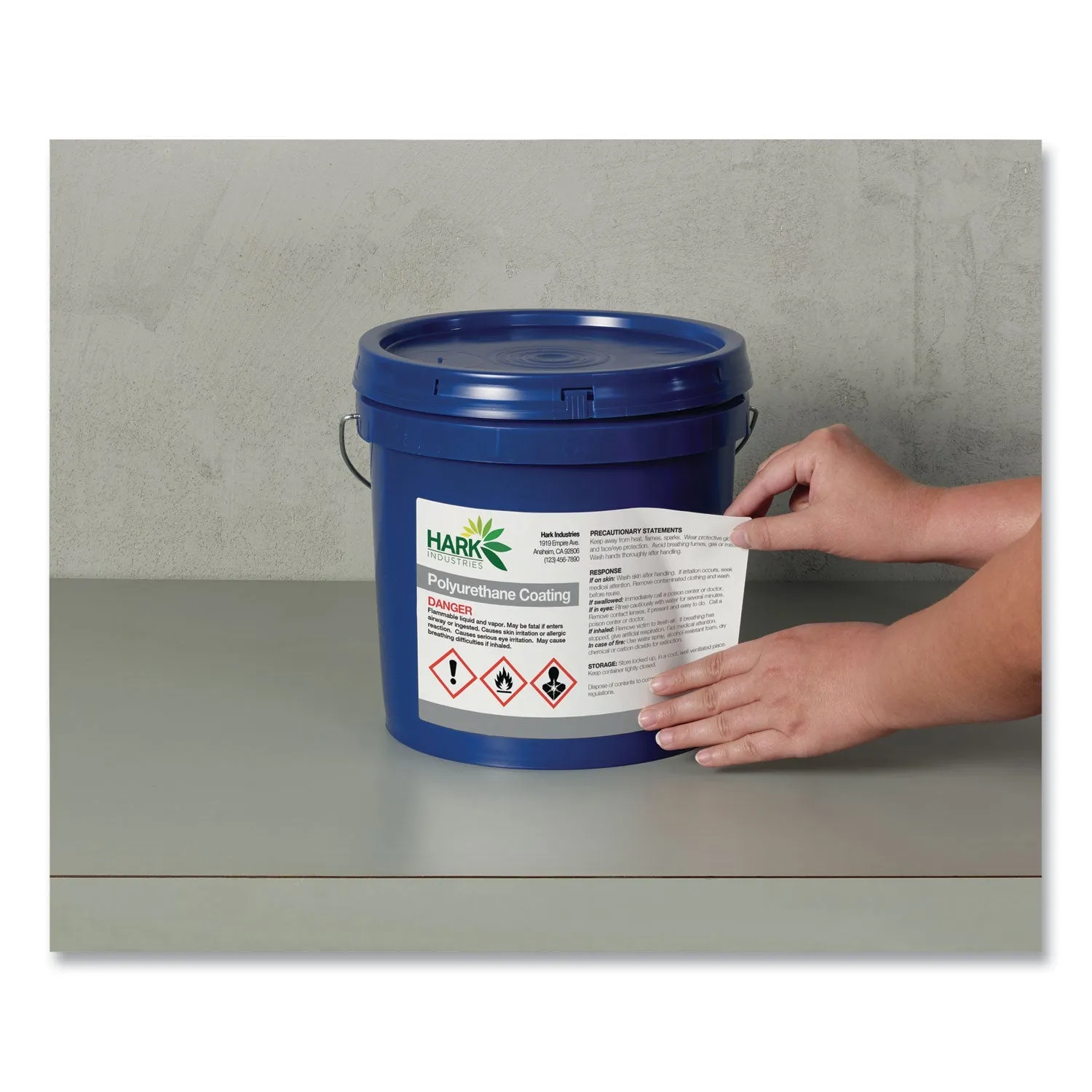 Avery® Ultraduty Ghs Chemical Waterproof And Uv Resistant Labels, 4.75 X 7.75, White, 2/sheet, 50 Sheets/pack