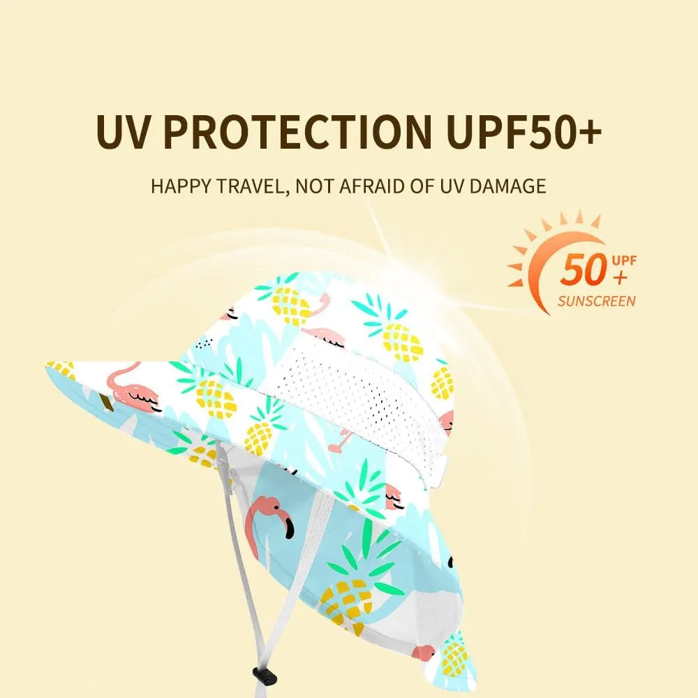 Baby Sun Protection Hat for Infant Toddlers Boys Girls UPF 50  Sunhat for Outdoor Beach Swim