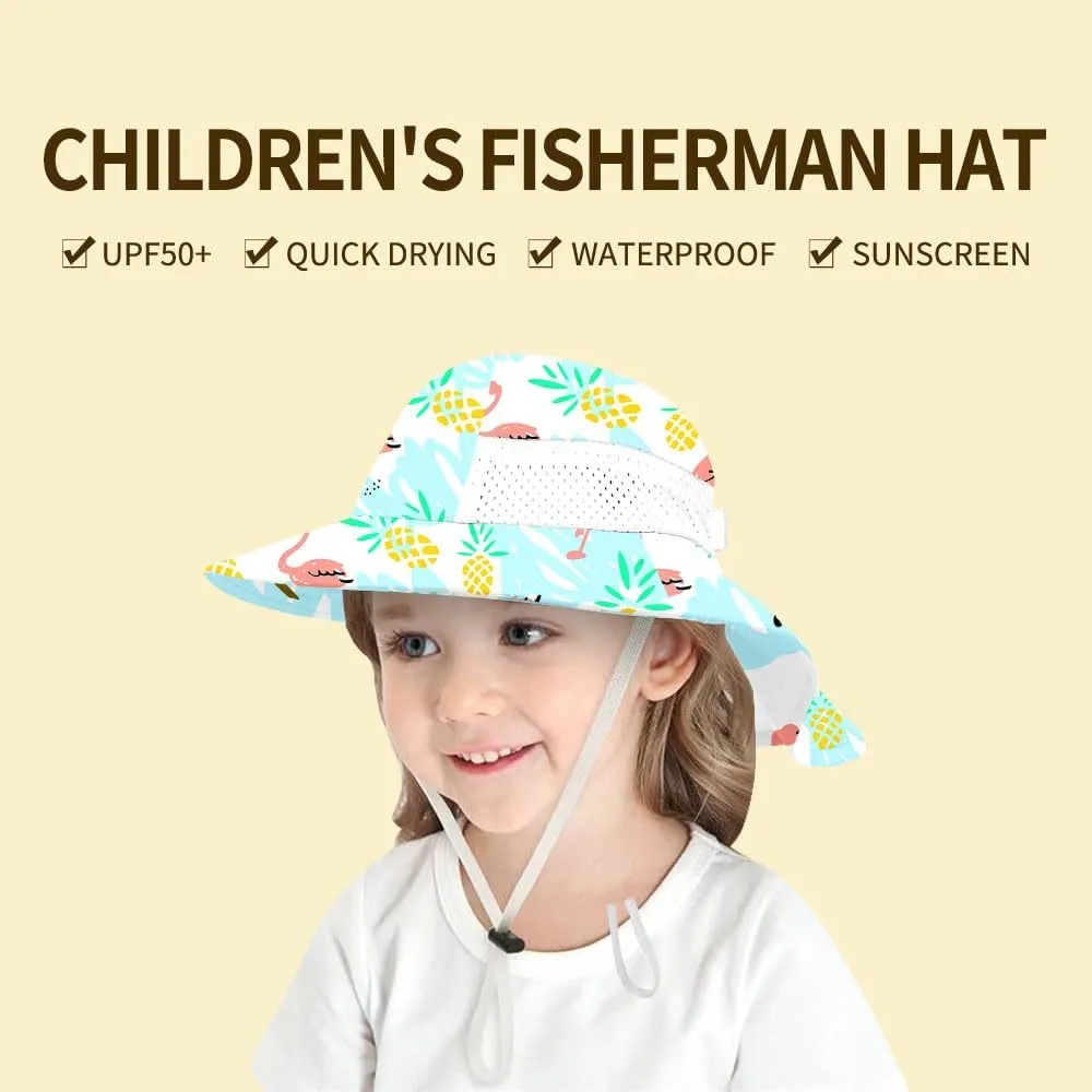 Baby Sun Protection Hat for Infant Toddlers Boys Girls UPF 50  Sunhat for Outdoor Beach Swim