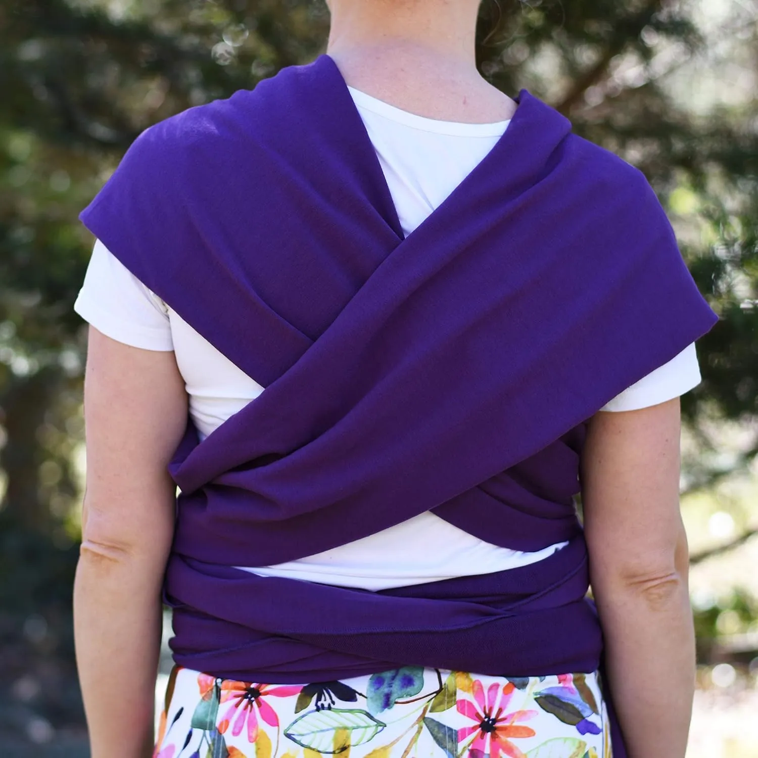 Baby Wrap Carrier Soft, Stretchy, Cotton Baby Wrap, Baby Sling, Nursing Cover Up for use with Newborn-Toddler: Evenly distributes Weight for More Comfortable Carrying (Purple)