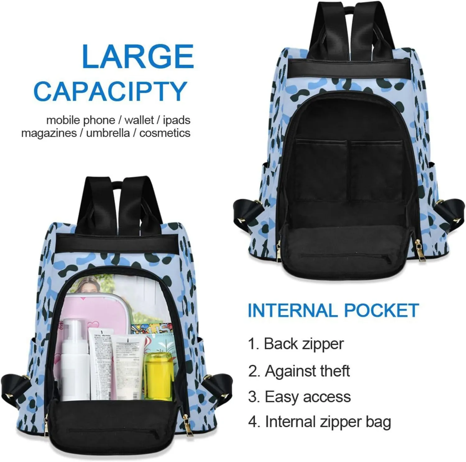 Backpack for Women Fashion Casual Daypack Backpack Small Backpack Purse for Outing Shopping Traveling Going Out Pattern 2