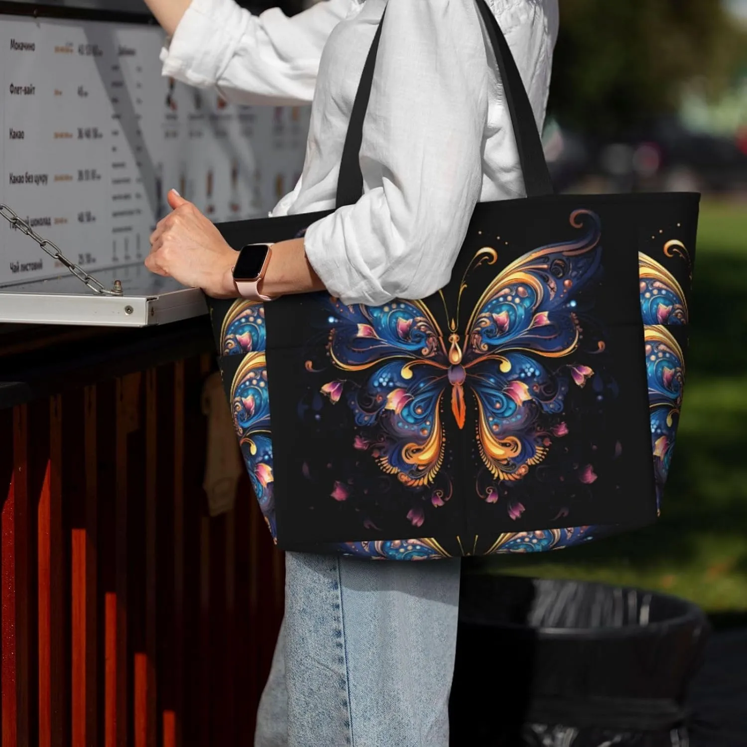 Bad Boy Red Wolf Spacious Large Capacity Beach Travel Bag - Foldable Beach Bag Tote Bag With Zipper