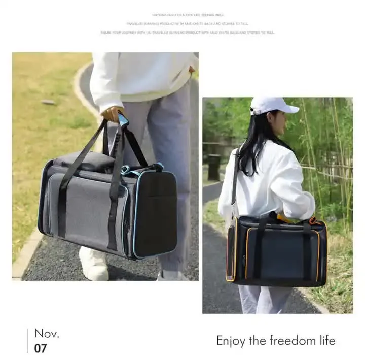 Bag, Foldable Surprise sale Pet Backpack Cats Travel for Car Gray Dogs, Time running out Pet and Orange Outdoor - Expandable Adventures Carrier Carrier Bag Pet Portable Handheld Large for Capacity Small