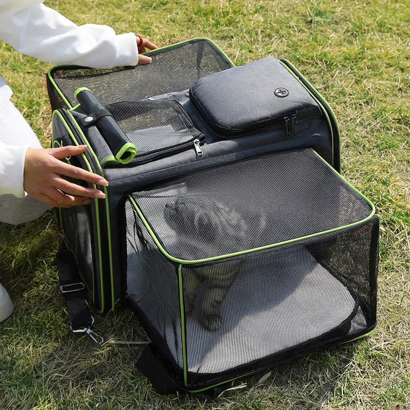 Bag, Foldable Surprise sale Pet Backpack Cats Travel for Car Gray Dogs, Time running out Pet and Orange Outdoor - Expandable Adventures Carrier Carrier Bag Pet Portable Handheld Large for Capacity Small