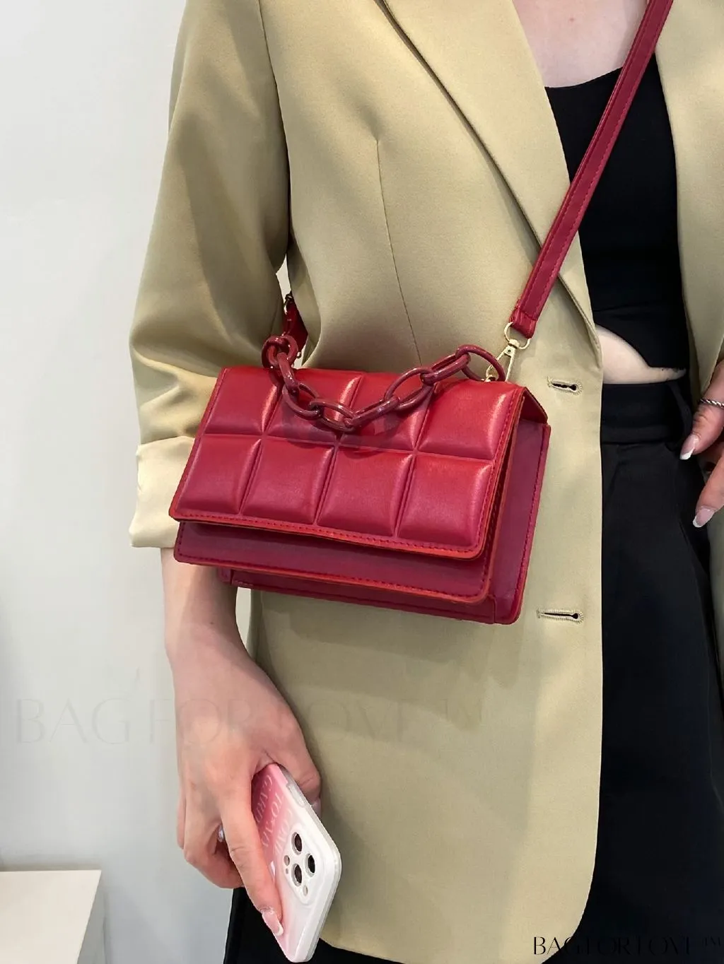 BagForLove - Compact Embossed Satchel