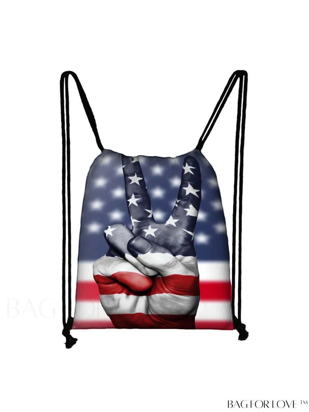 BagForLove - Portable Independence Day Drawstring Backpack - Ideal for Outdoor Shopping