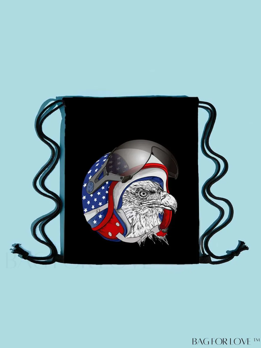 BagForLove - Portable Independence Day Drawstring Backpack - Ideal for Outdoor Shopping