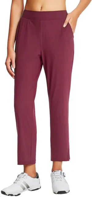 baleaf Women's Golf Pants Petite Stretch Lightweight 7/8 Travel Pants Zip Pockets Casual Work Ankle